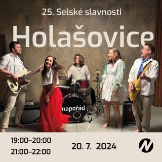 Výzva nejen pro Jihočechy! Udělejte si v sobotu 20. července výlet do Holašovic, kde budeme hrát na Selských slavnostech,...